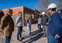 El intendente Wesner supervisó las obras edilicias en la Primaria 60 de Olavarría